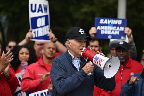 Biden is headed to Michigan to join the UAW picket line. He’s all-in on showing his union bona fides